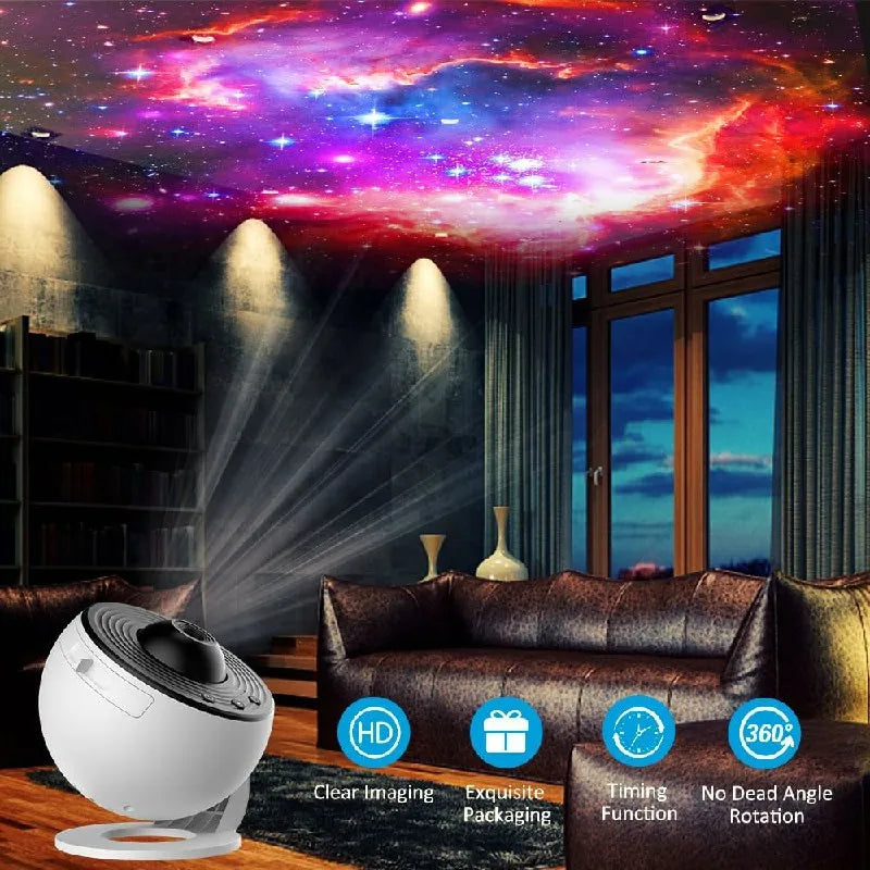 Projetor de Céu 360° - Rotação Planetária - Produto Inovador.