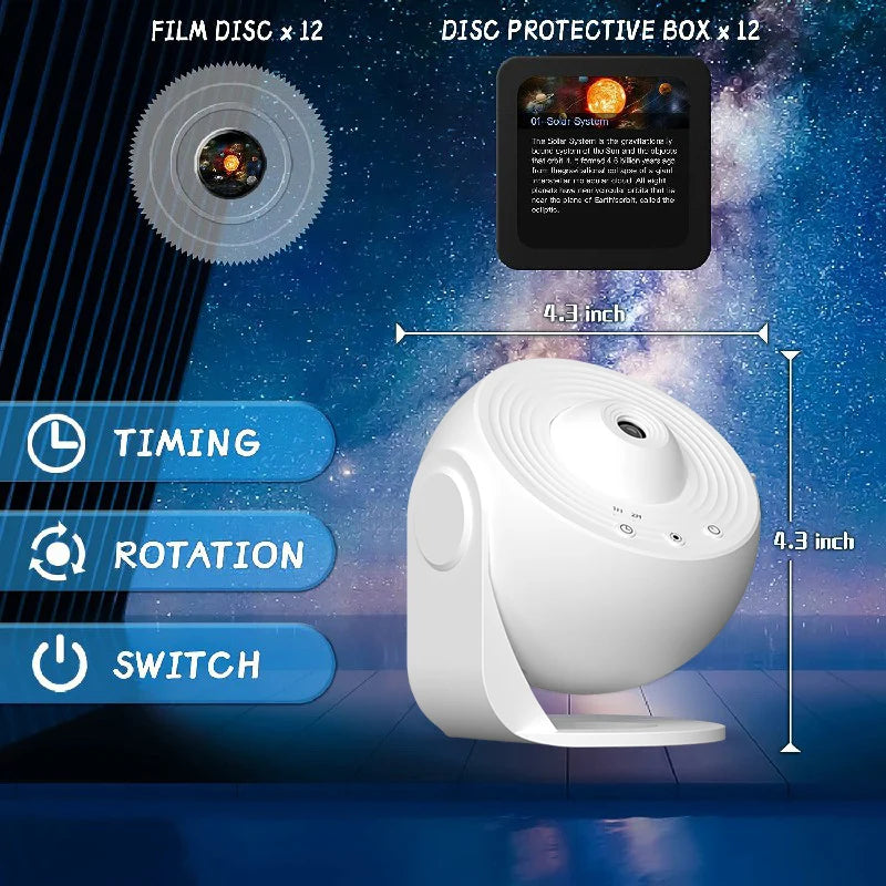Projetor de Céu 360° - Rotação Planetária - Produto Inovador.