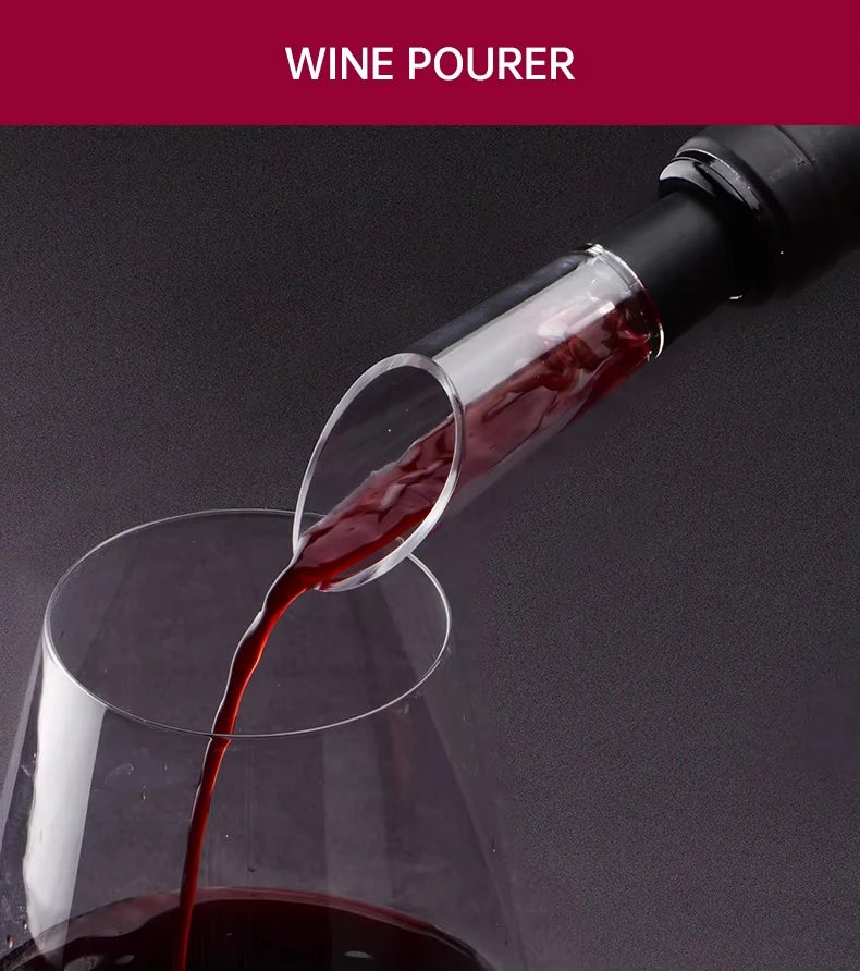 Conjunto Automático Elétrico de Abridor de Vinho - Pessoas Estilosas.