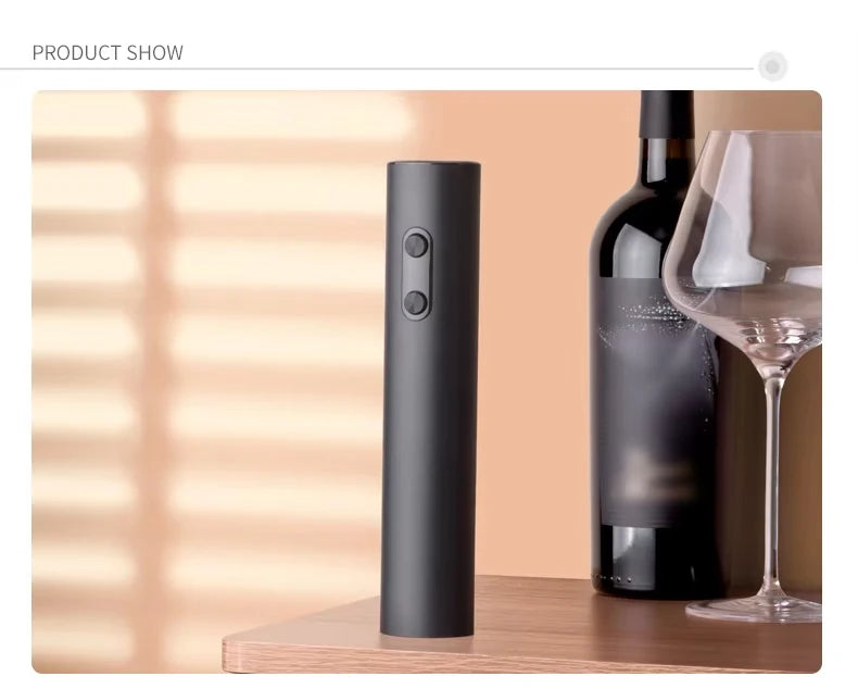 Conjunto Automático Elétrico de Abridor de Vinho - Pessoas Estilosas.