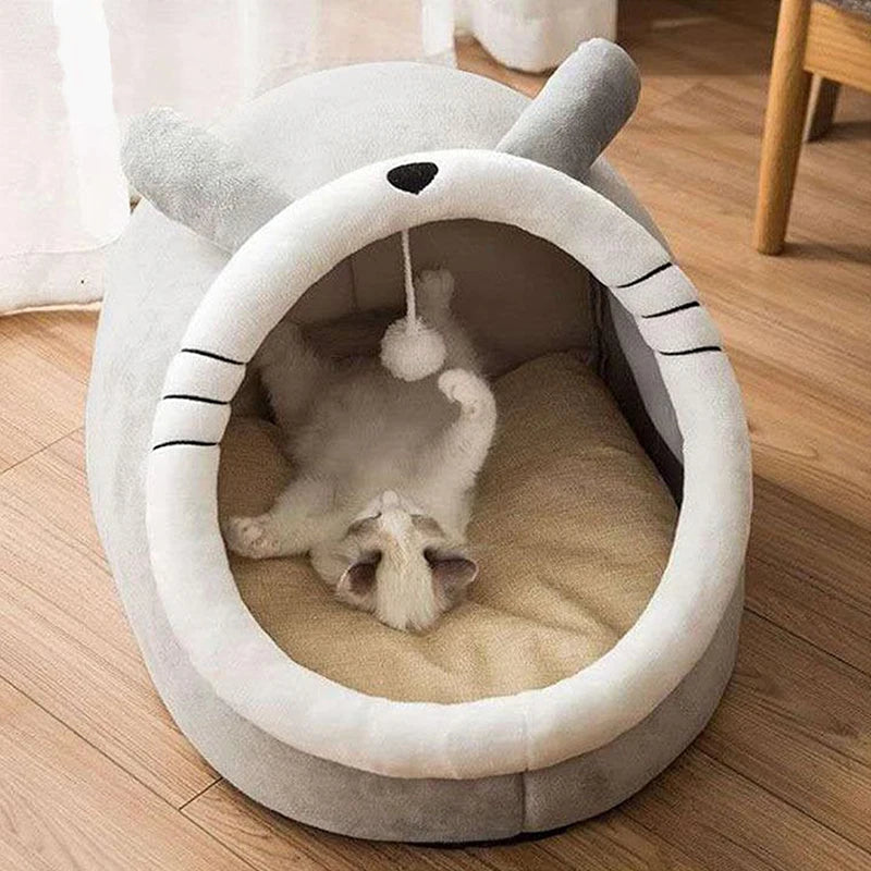 Tenda para Animais de Estimação, Cama para Gatos, Cães Pequenos, Autoaquecimento, Tenda para Gatos, Confortável, Cama de Dormir para Animais de Estimação, Dobrável, Removível e Lavável.
